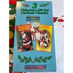 3VHS videotape gift set Holiday cartoon Classics